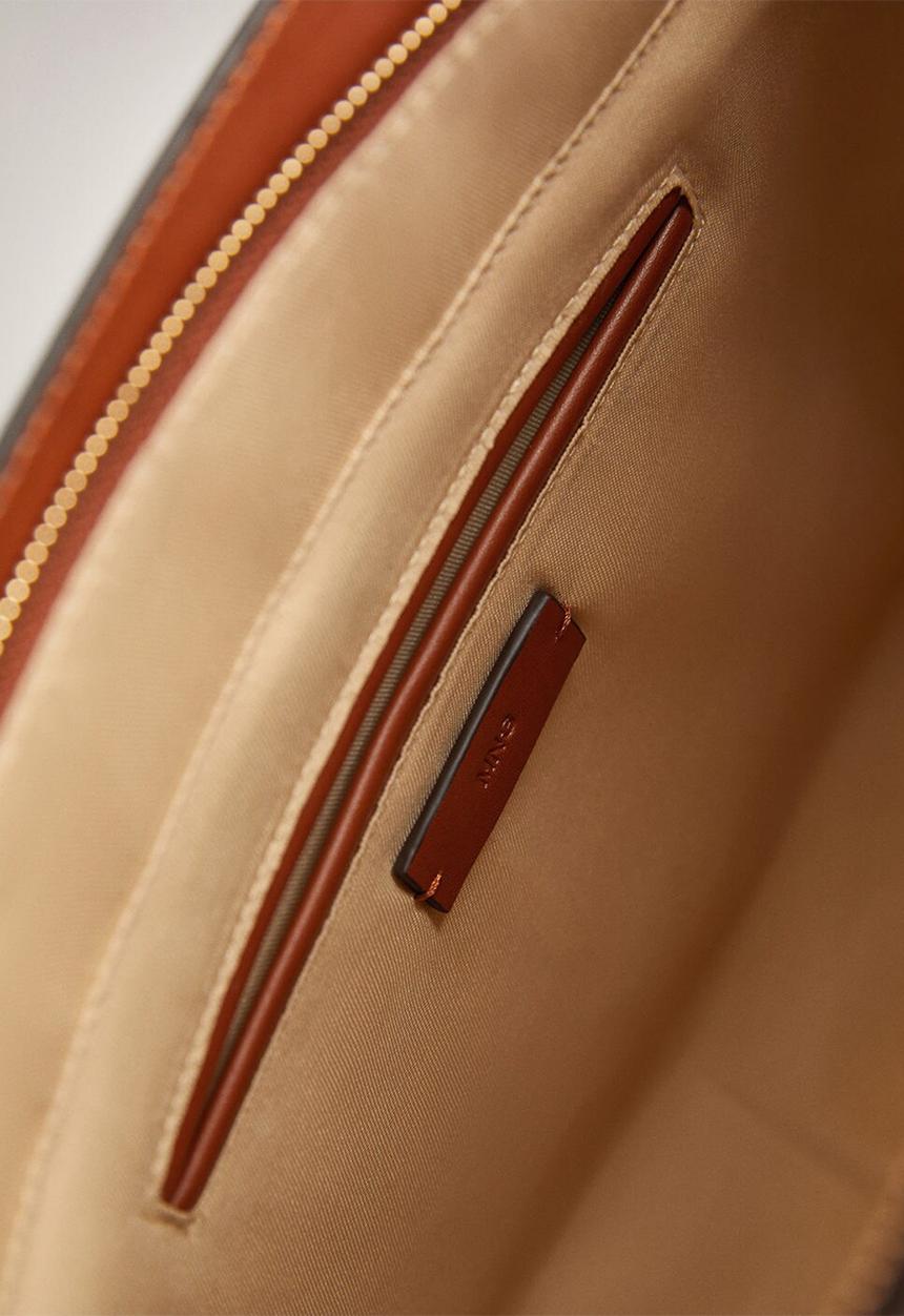 MANGO - Elba bag - medium brown