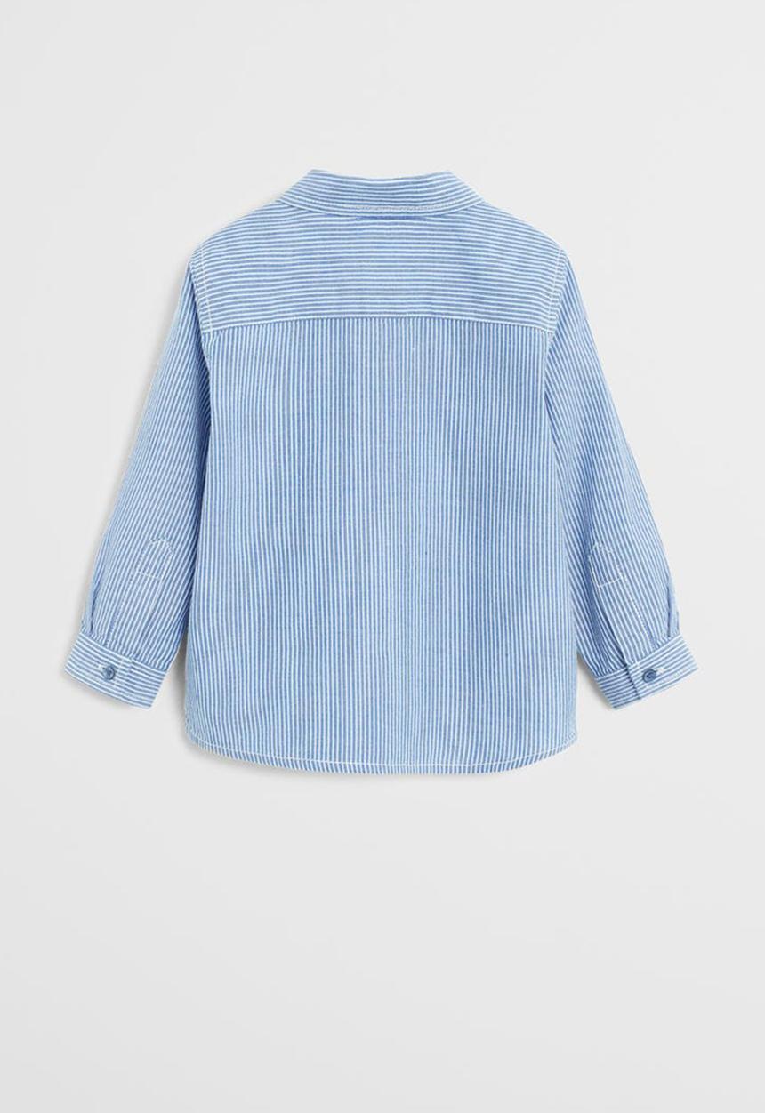 MANGO - Shirt henry - blue