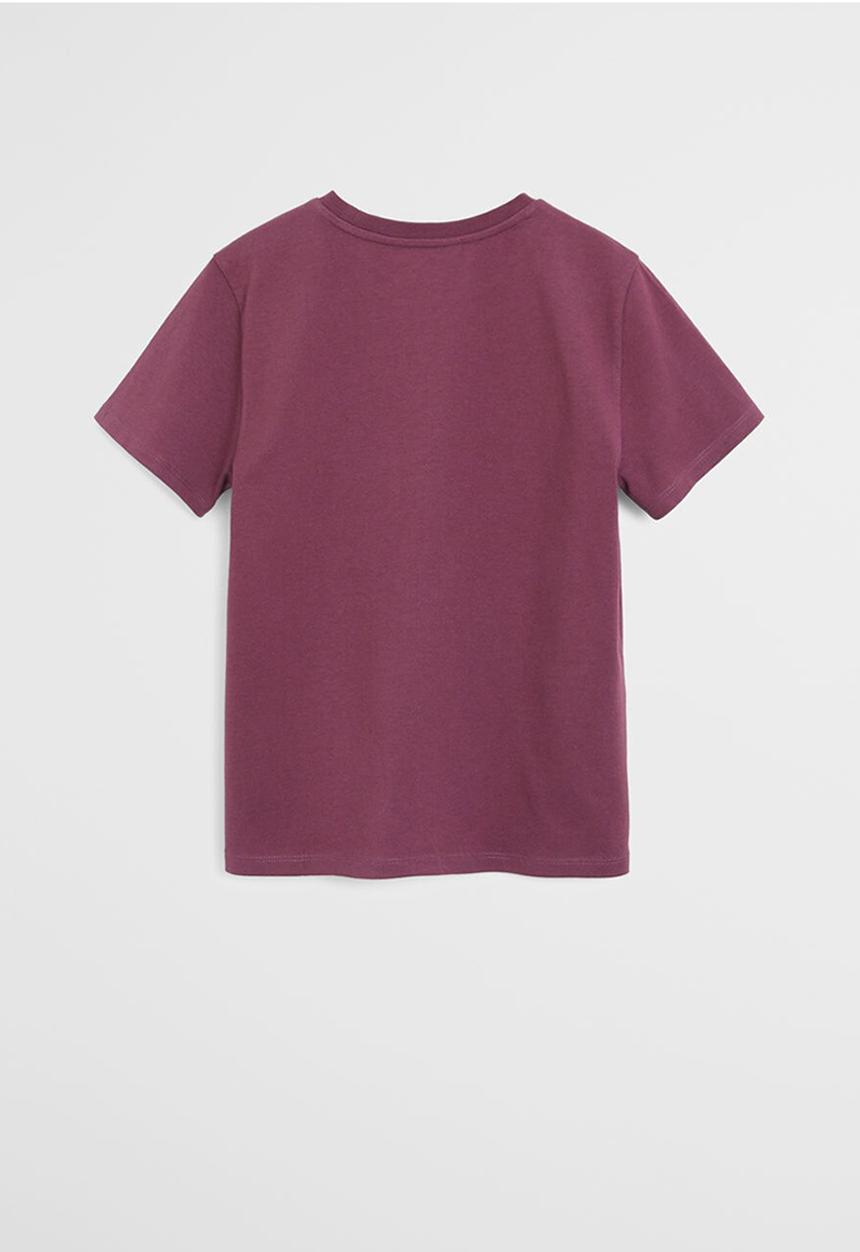 MANGO - T-shirt cities - garnet