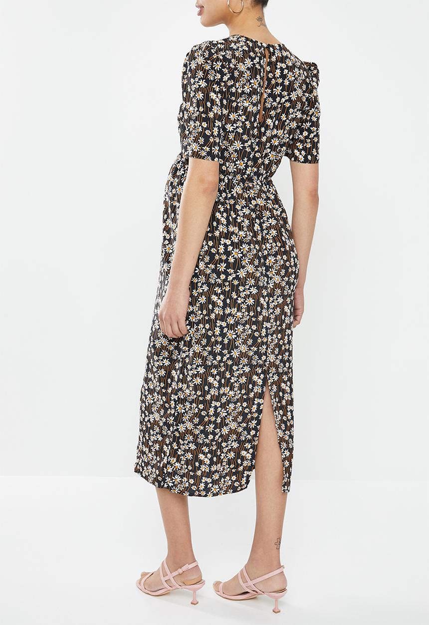 Glamorous - Maternity daisy midi tea dress - multi