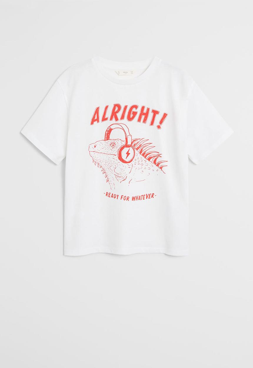 MANGO - T-shirt king - off white