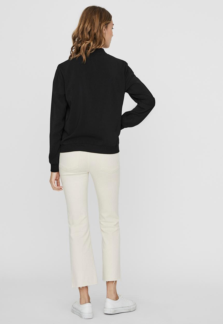 Vero Moda - Coco long sleeve bomber - black