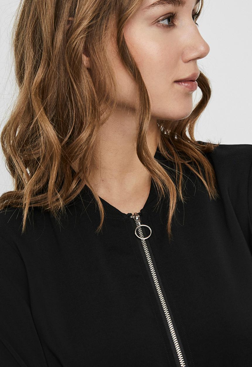 Vero Moda - Coco long sleeve bomber - black