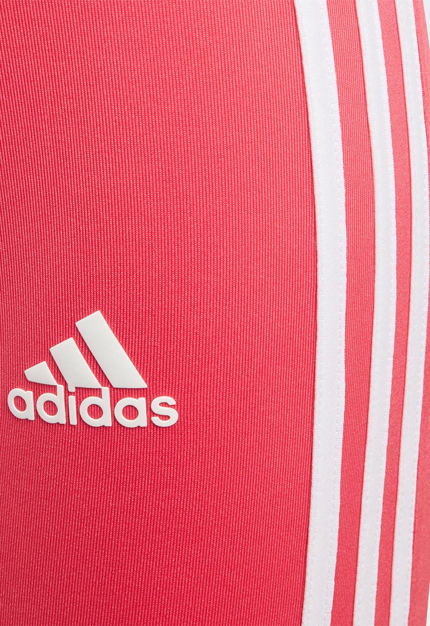 adidas Performance - 3 stripe tights - pink & white 