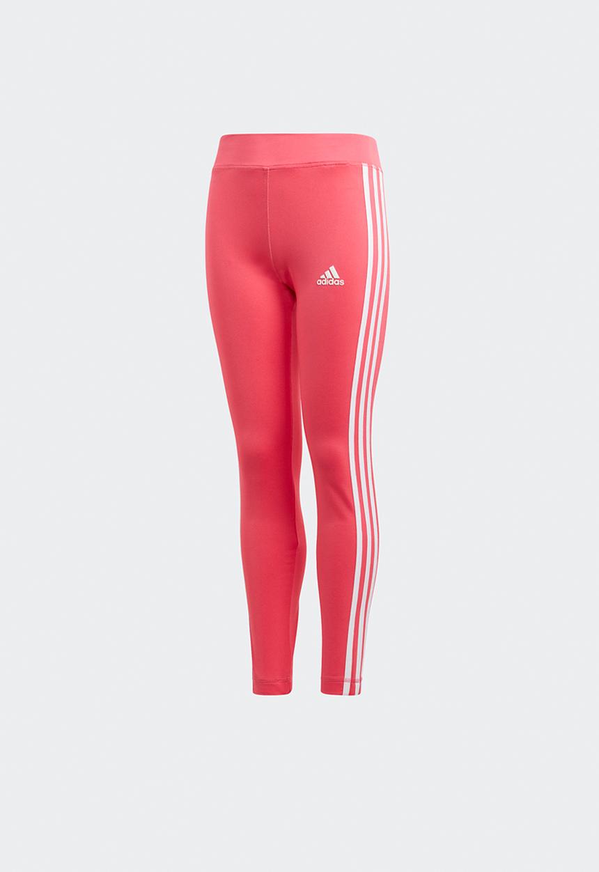 adidas Performance - 3 stripe tights - pink & white 
