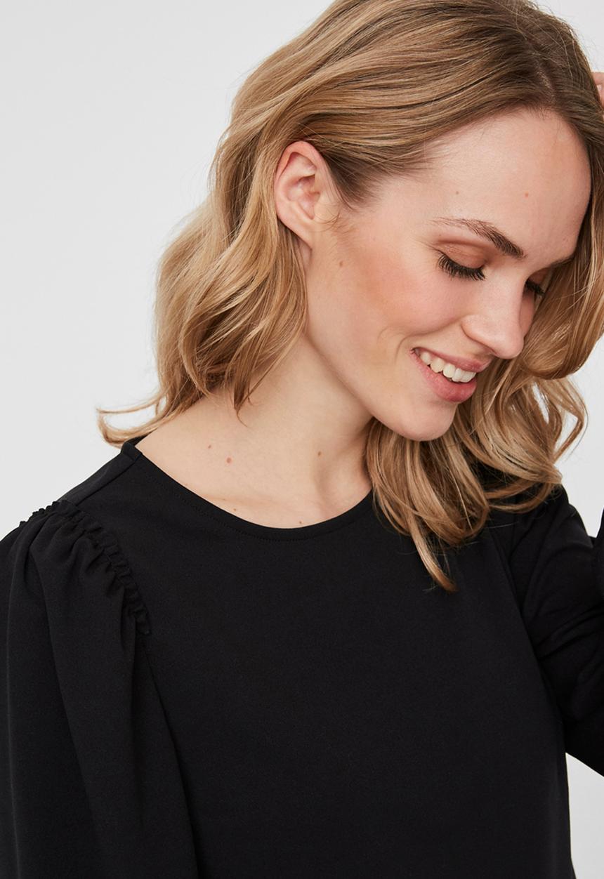 Vero Moda - Maria long sleeve top - black