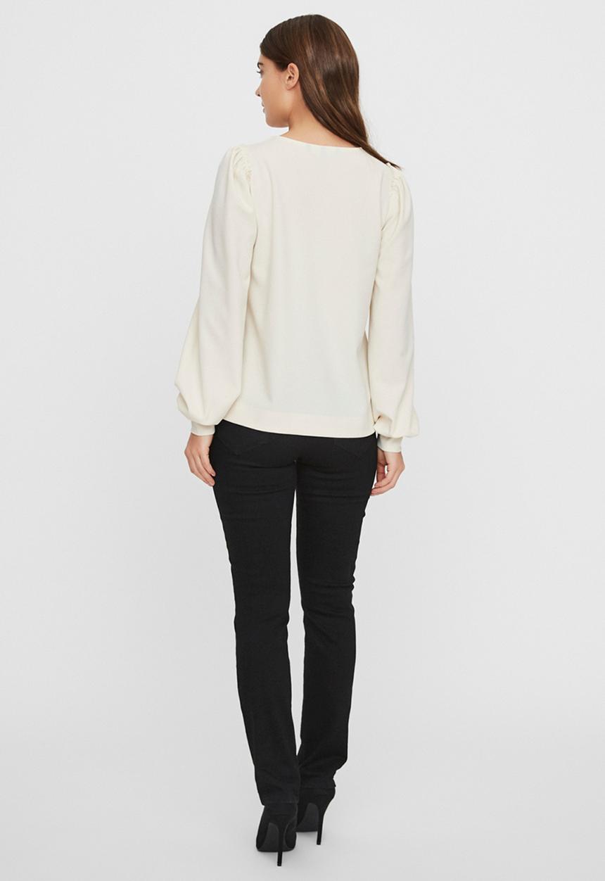 Vero Moda - Maria long sleeve top - birch