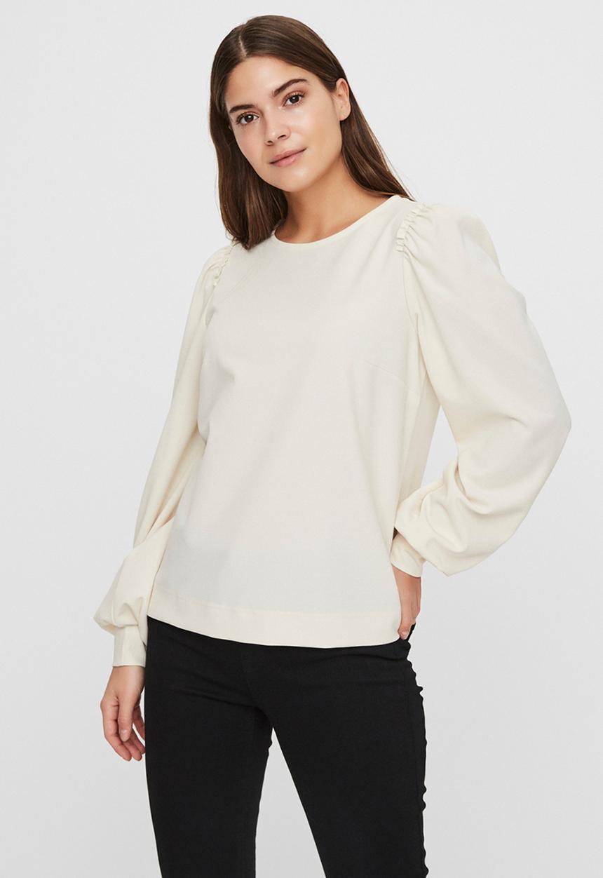 Vero Moda - Maria long sleeve top - birch