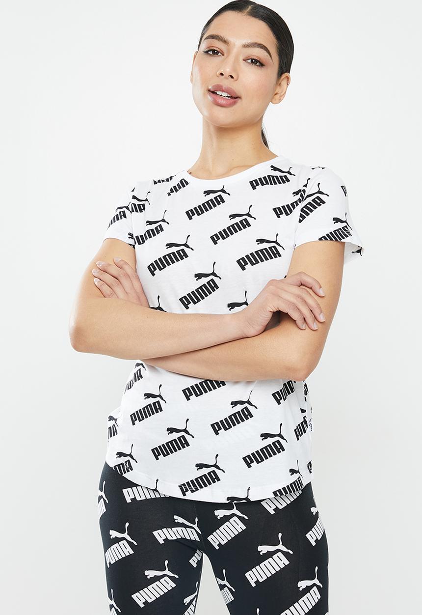 PUMA - Amplified tee - white & black