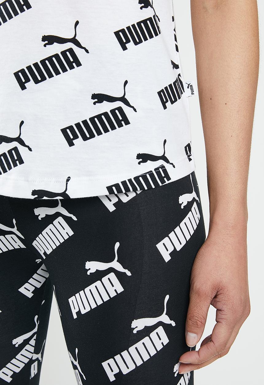 PUMA - Amplified tee - white & black
