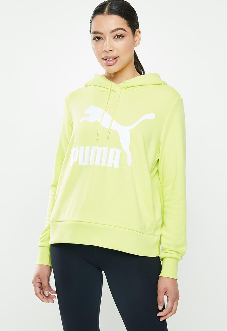 PUMA - Classics logo hoodie - green