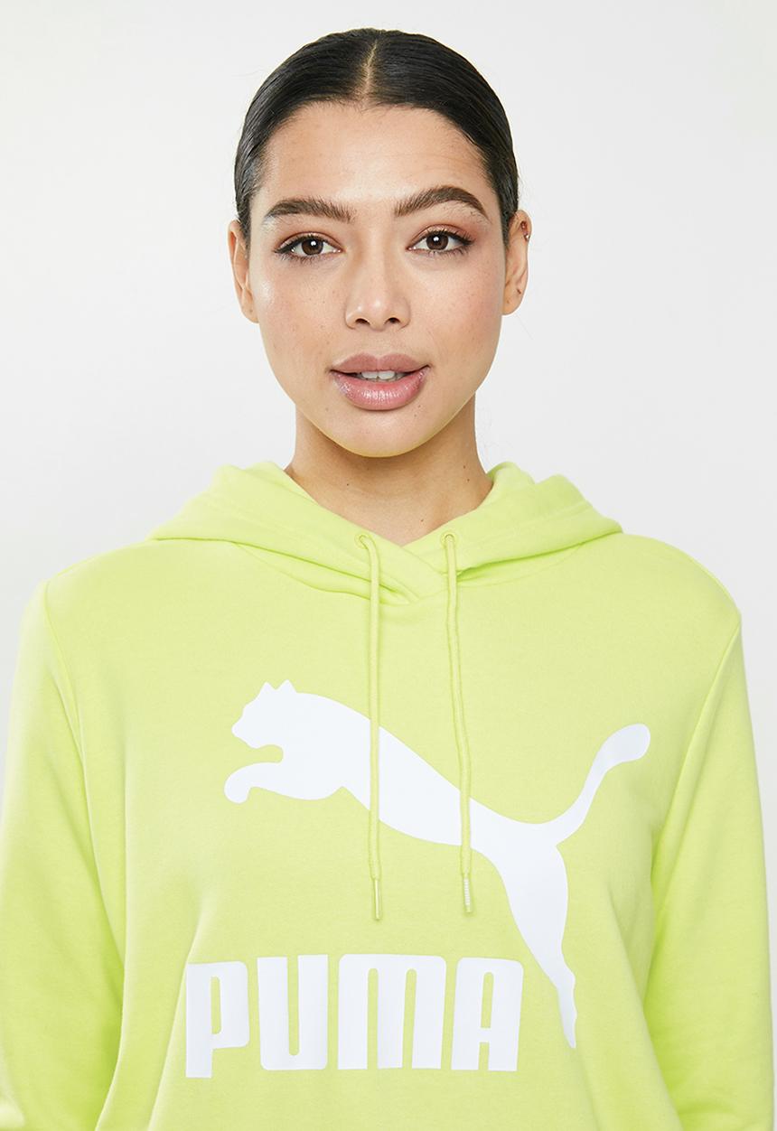 PUMA - Classics logo hoodie - green