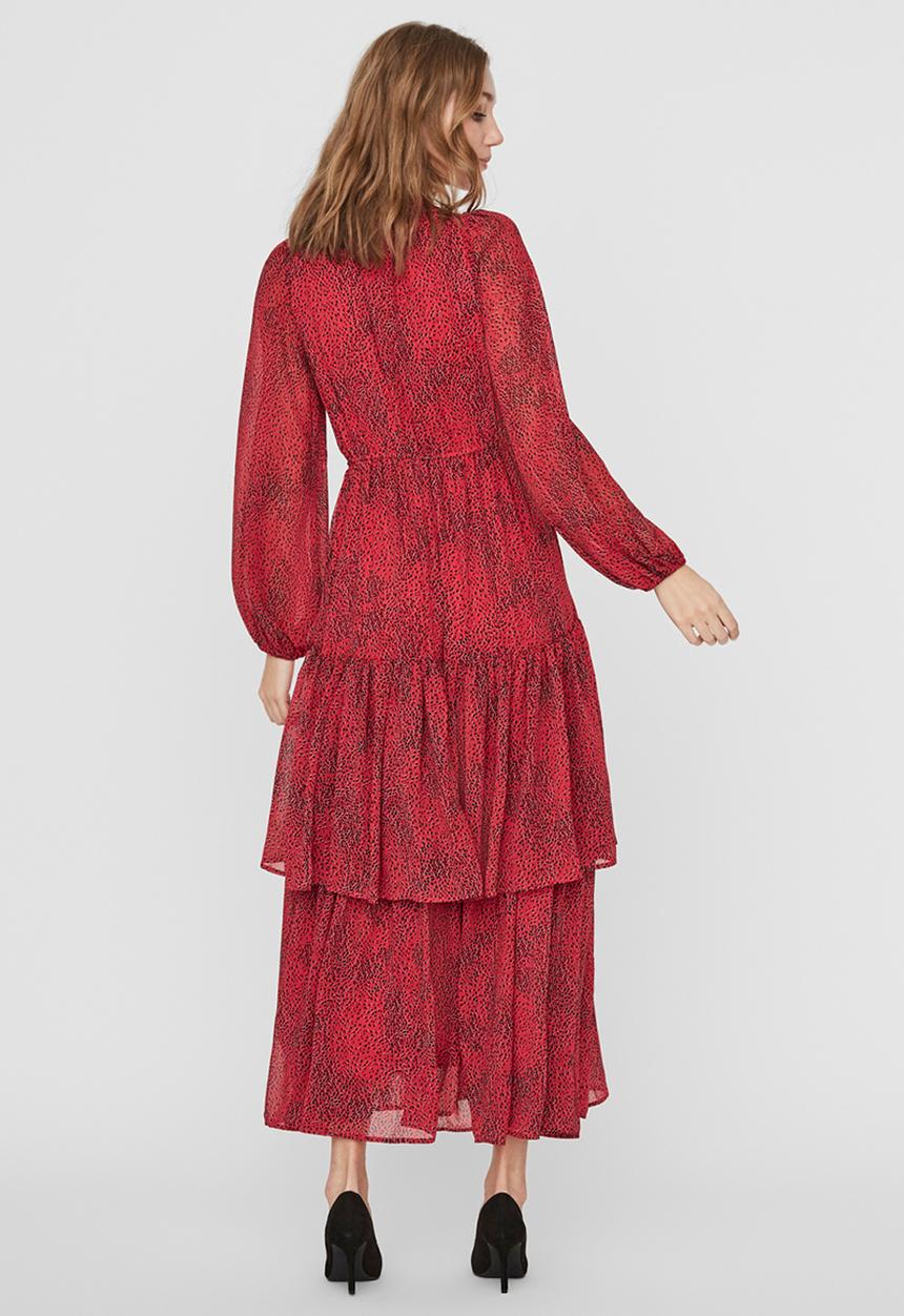 Vero Moda - Cassie long sleeve layer maxi dress vip - jazzy cassie
