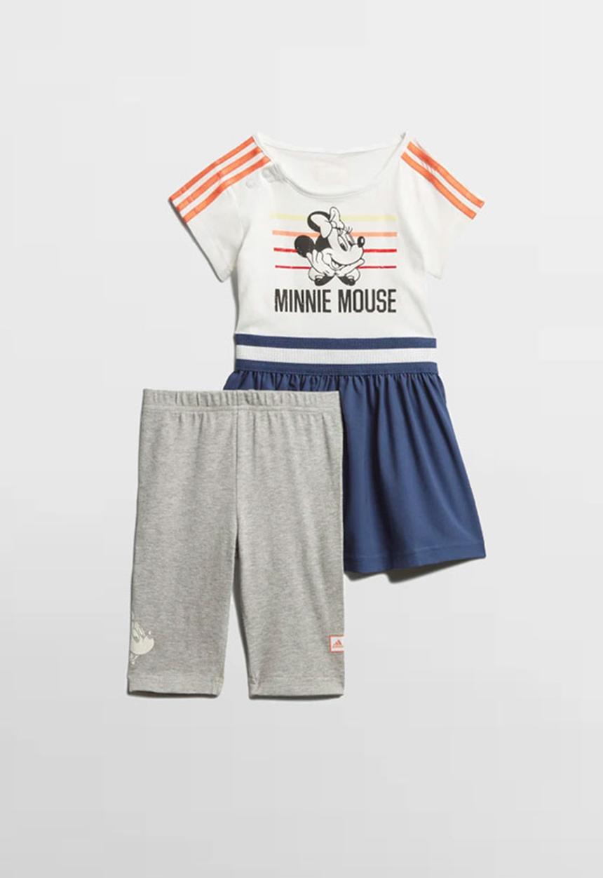 adidas Performance - Disney Minnie Mouse summer set - white & blue 