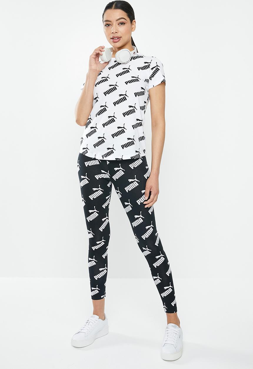 PUMA - Amplified leggings - black & white