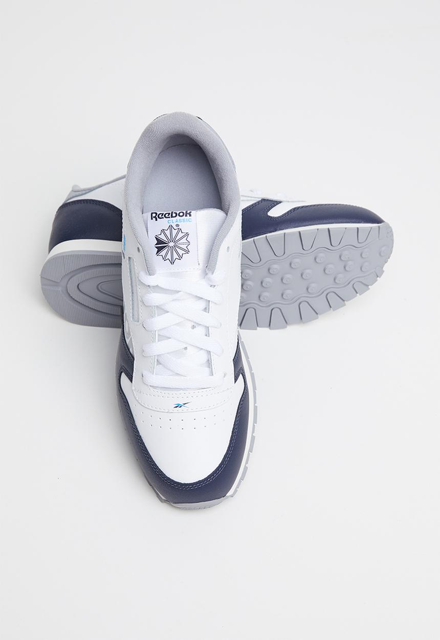 Reebok - Classic leather - white /navy /cyan /chalk