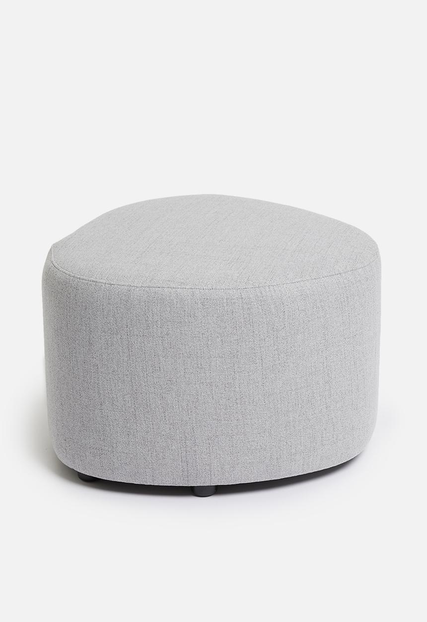 Sixth Floor - Alder large ottoman - grey