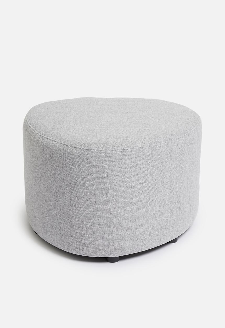 Sixth Floor - Alder large ottoman - grey