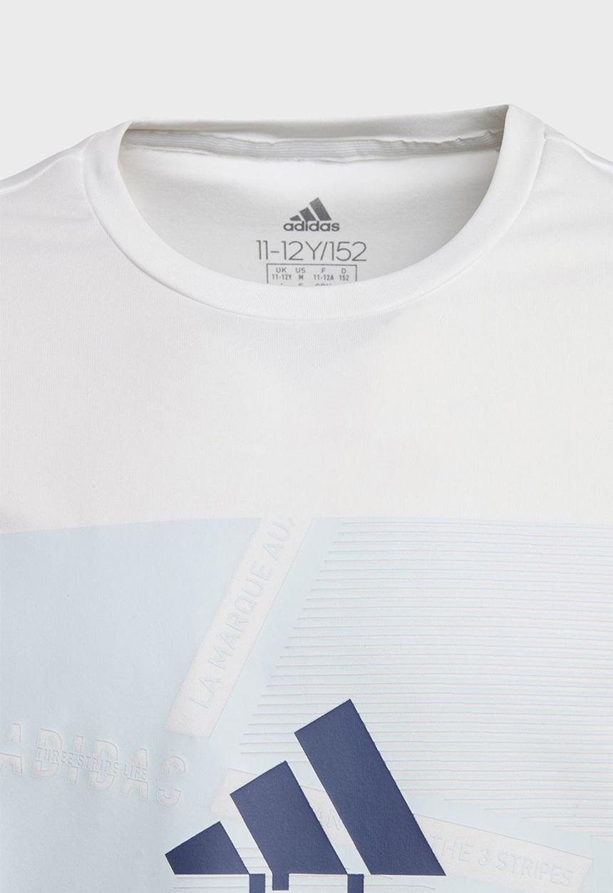 adidas Performance - Branded T-shirt - white