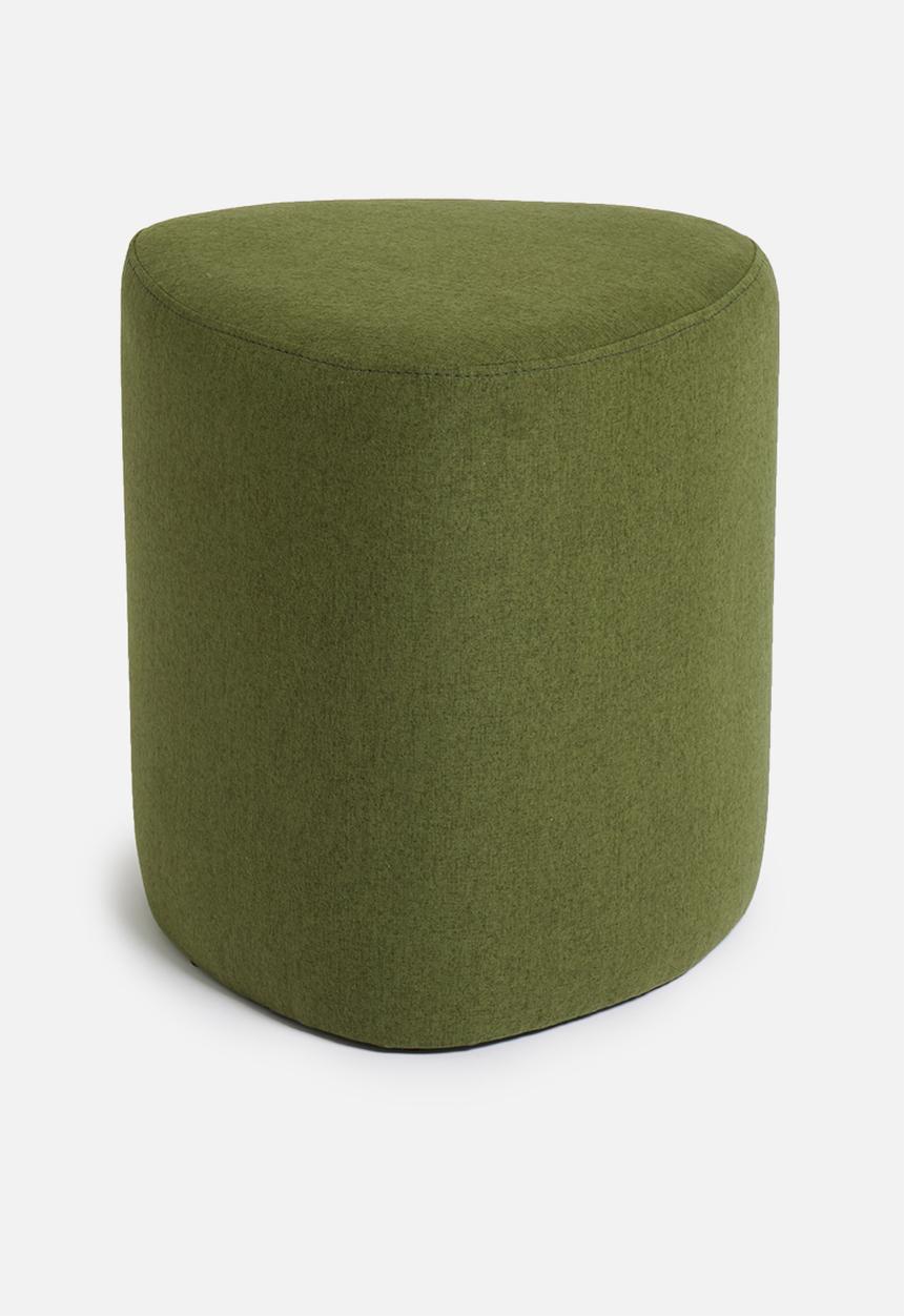 Sixth Floor - Alder small ottoman - olive