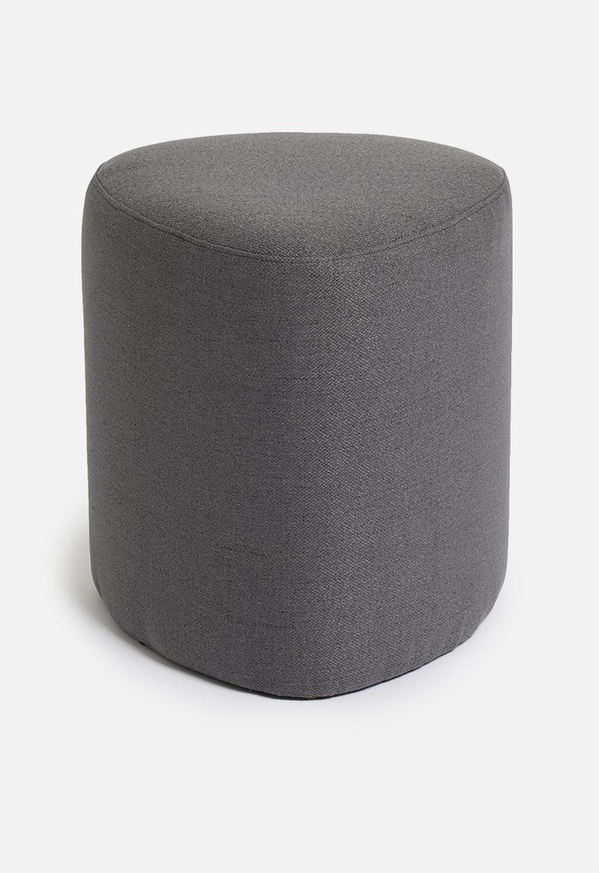 Sixth Floor - Alder small ottoman - grey