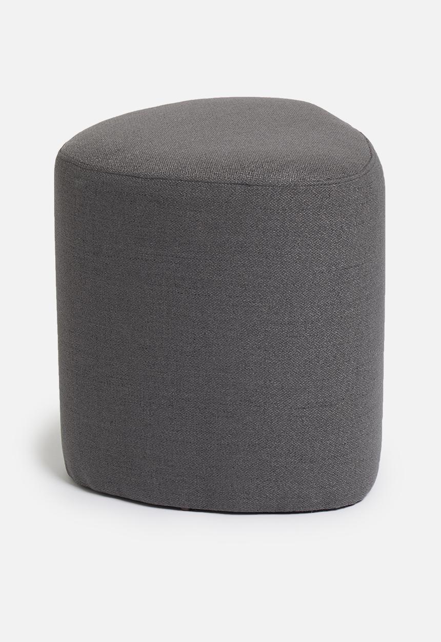 Sixth Floor - Alder small ottoman - grey