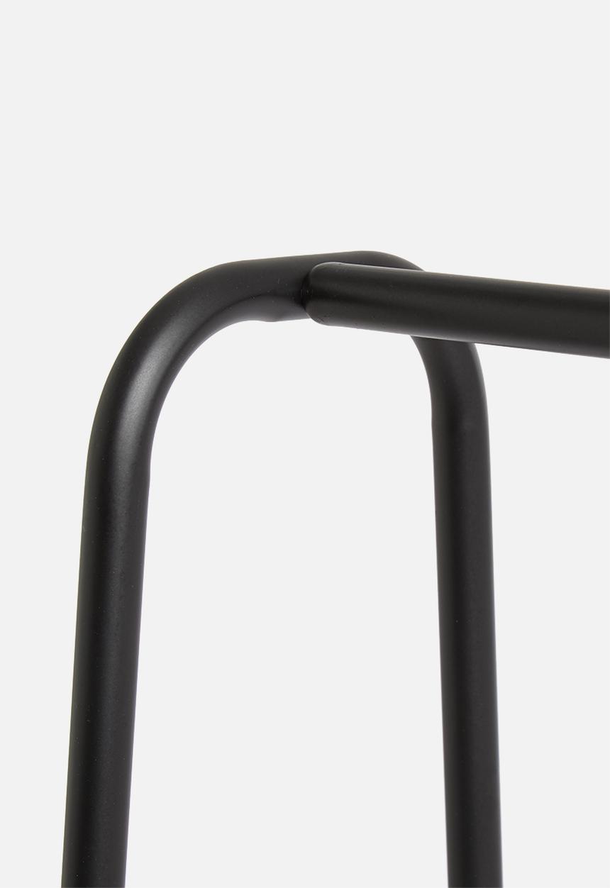 Sixth Floor - Single bamboo clothing rail - natural & black