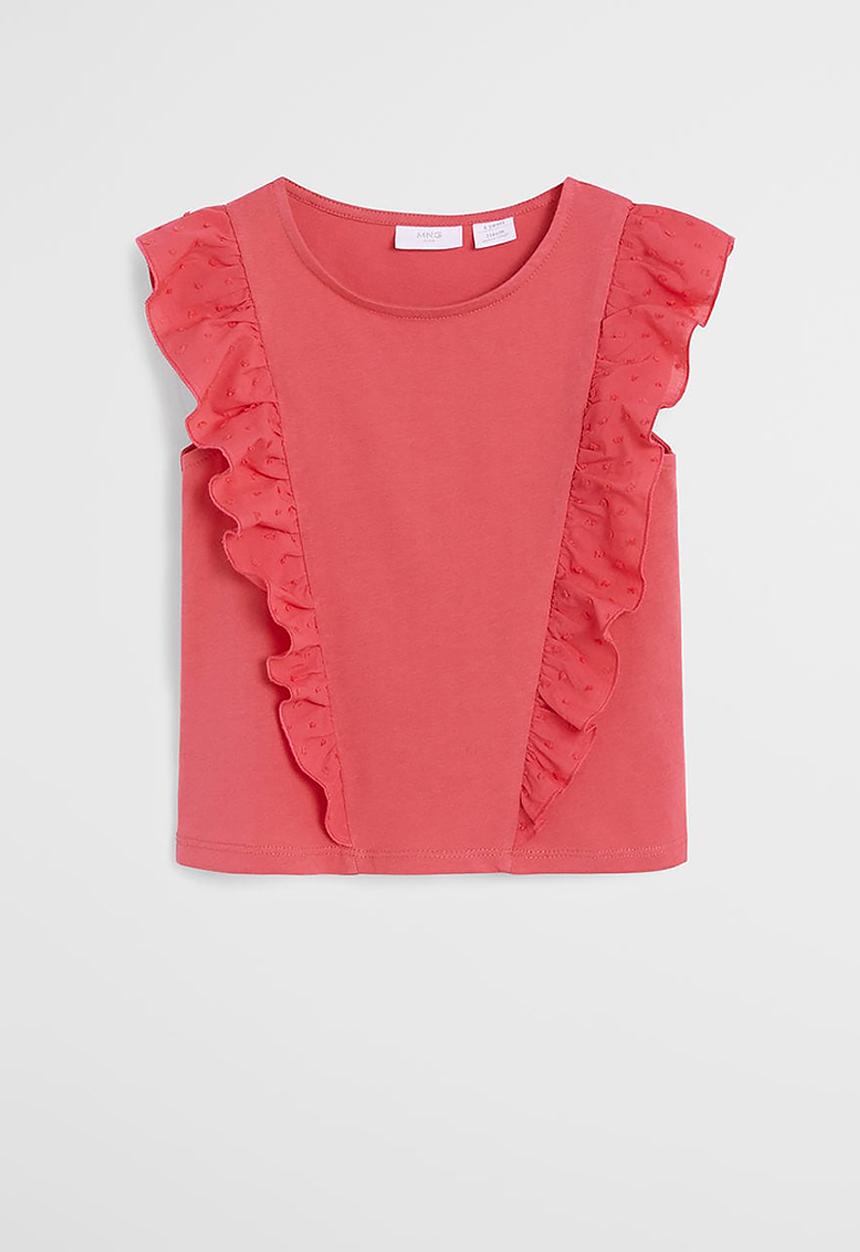 MANGO - T-shirt valen - pink
