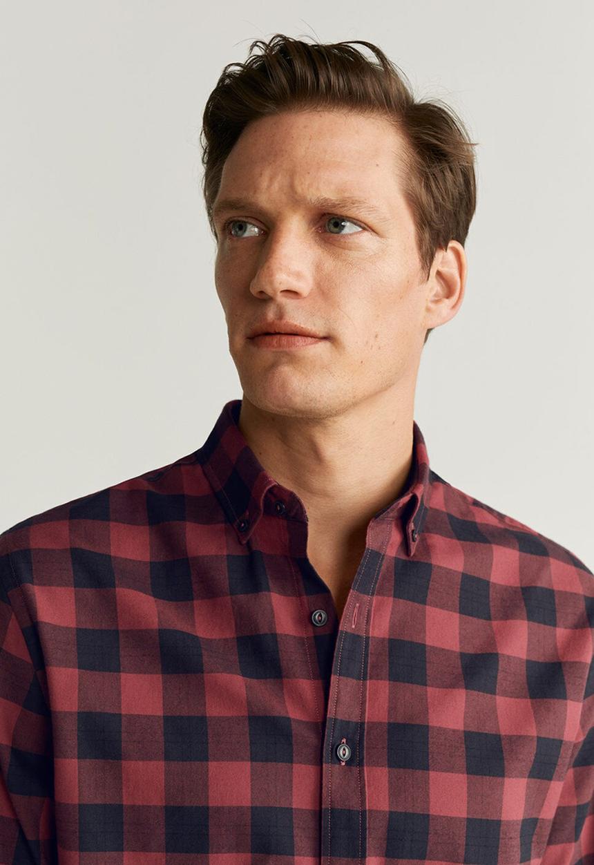 MANGO - Claude shirt - red