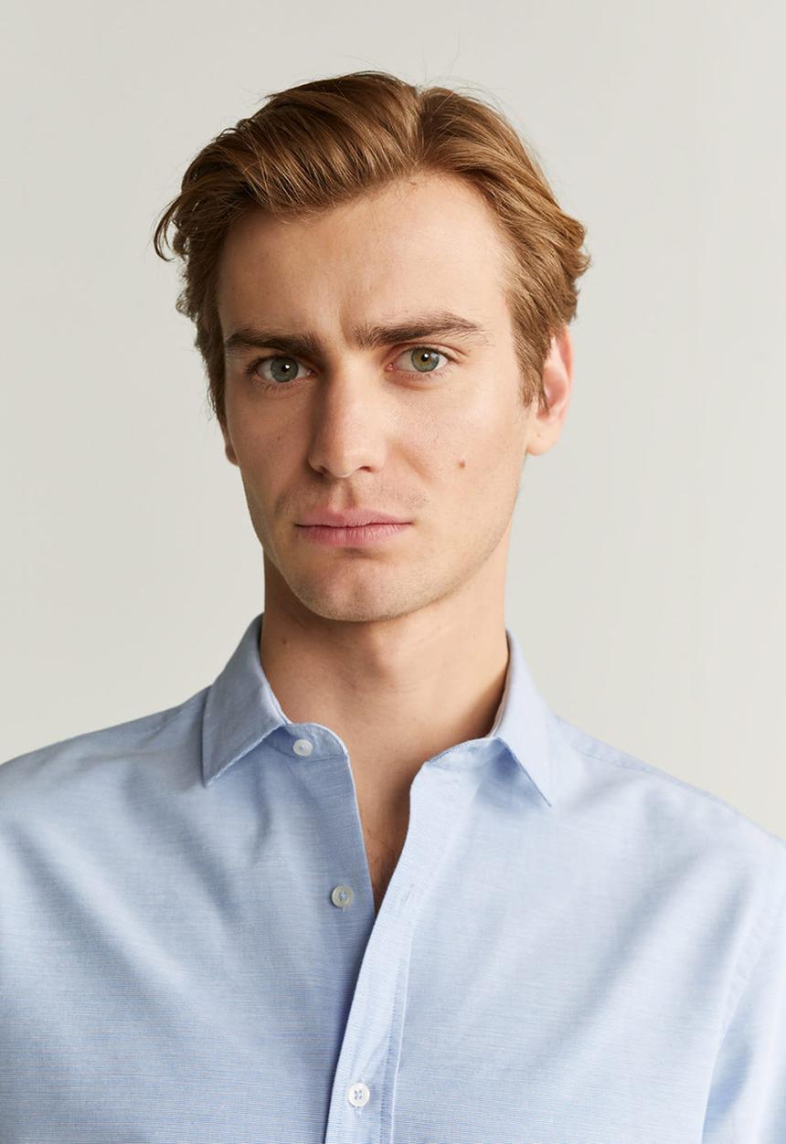 MANGO - Alfred shirt - light blue