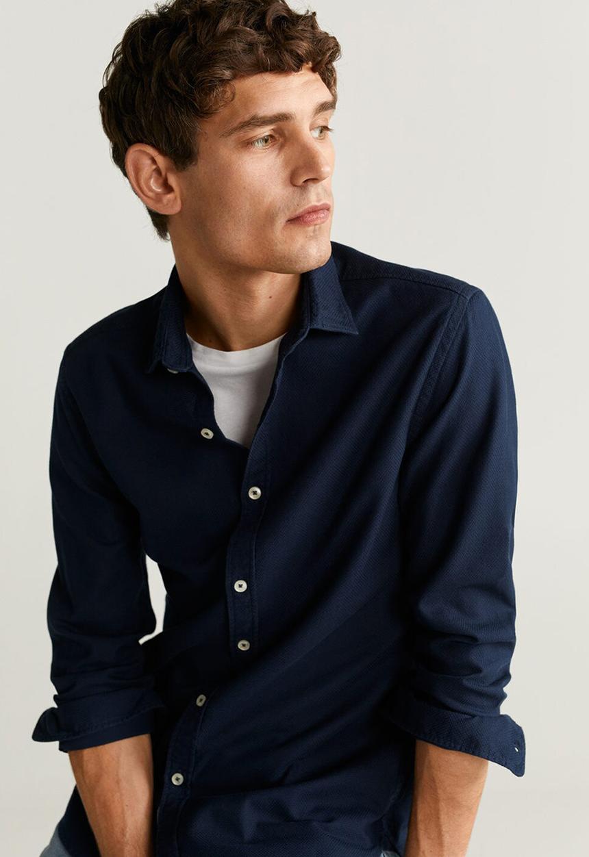MANGO - Arthur shirt - navy
