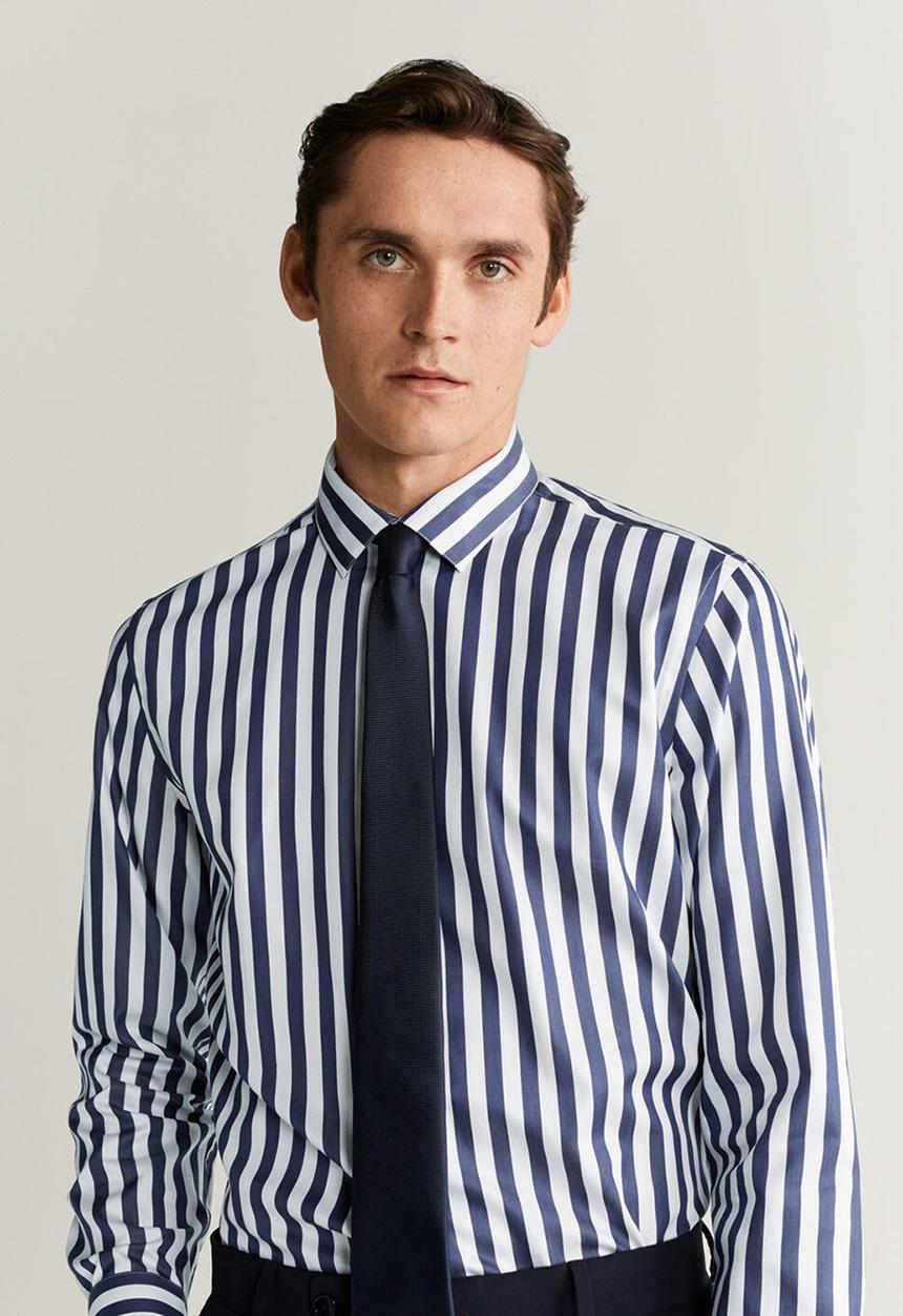 MANGO - Roca shirt - pastel grey