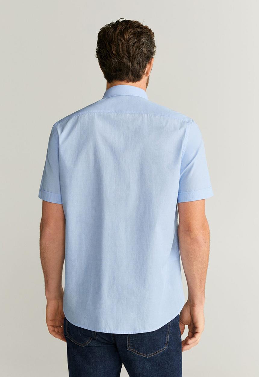 MANGO - Ginza-h shirt - pastel blue