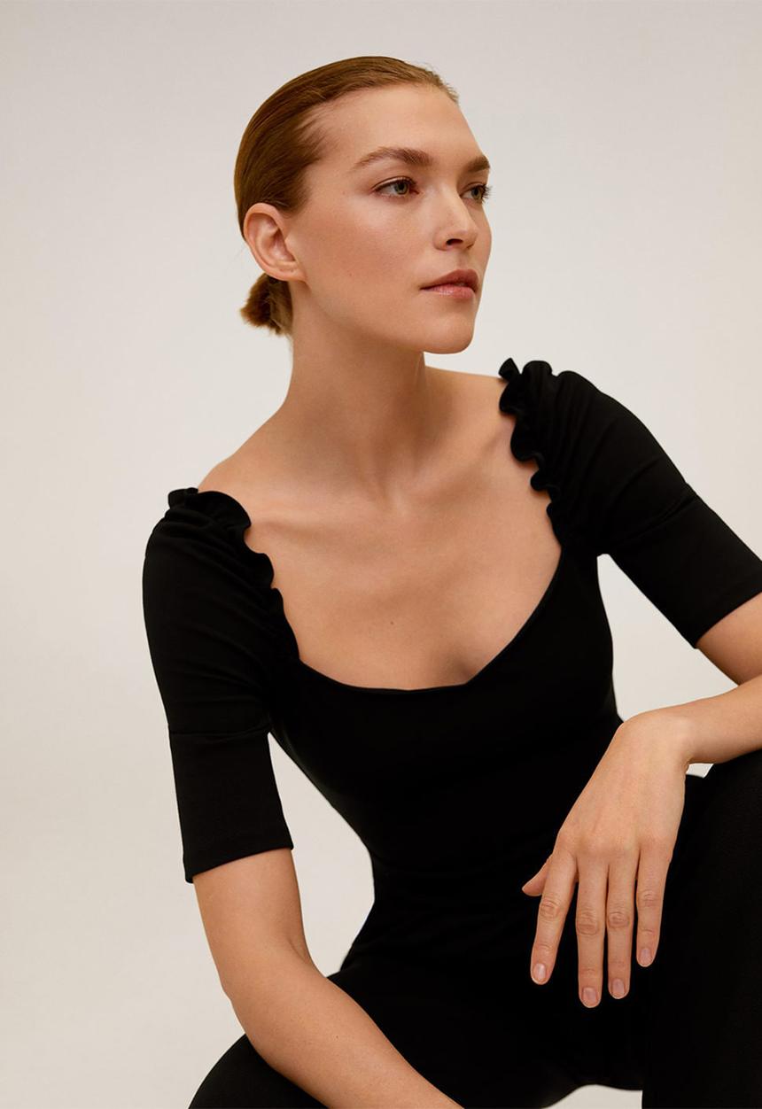 MANGO - Citronen jumpsuit - black