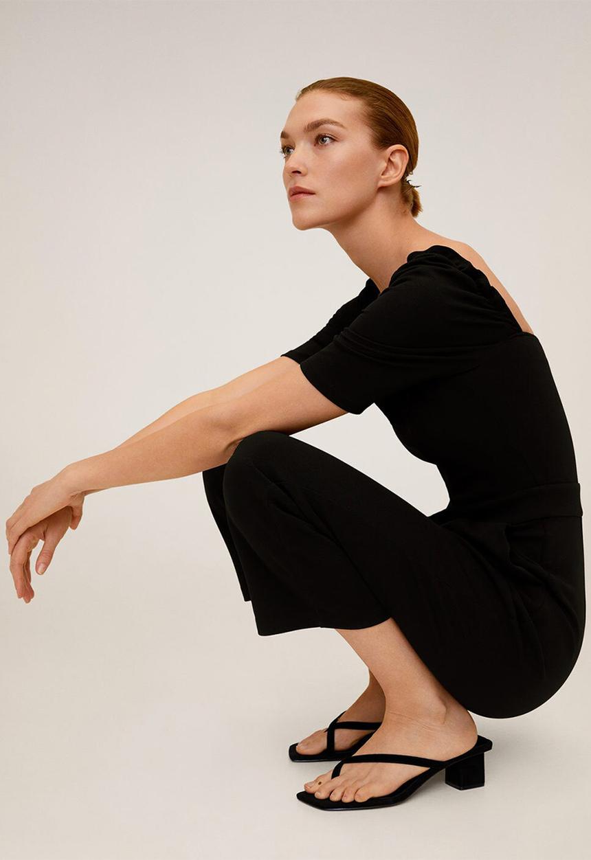 MANGO - Citronen jumpsuit - black