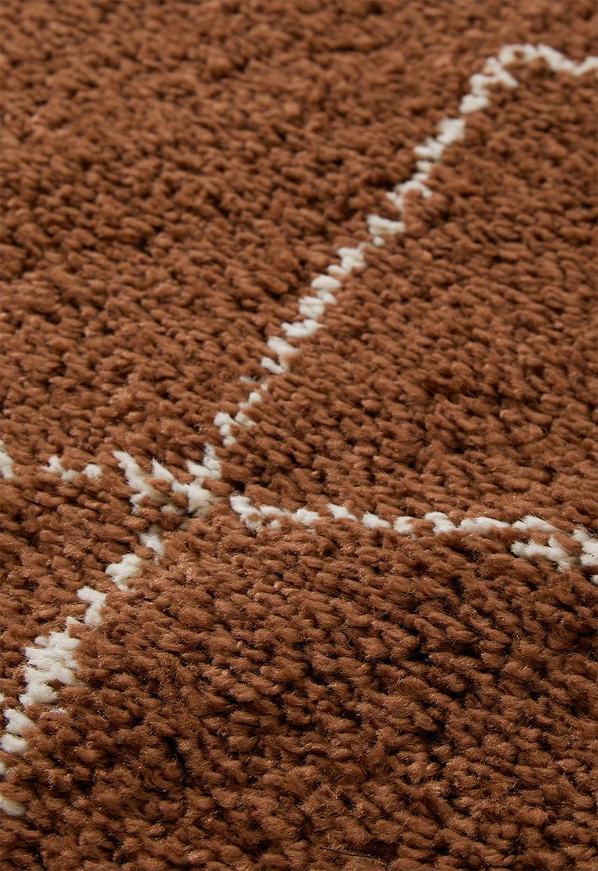 Fotakis - Royal nomadic shaggy rug - brick beige