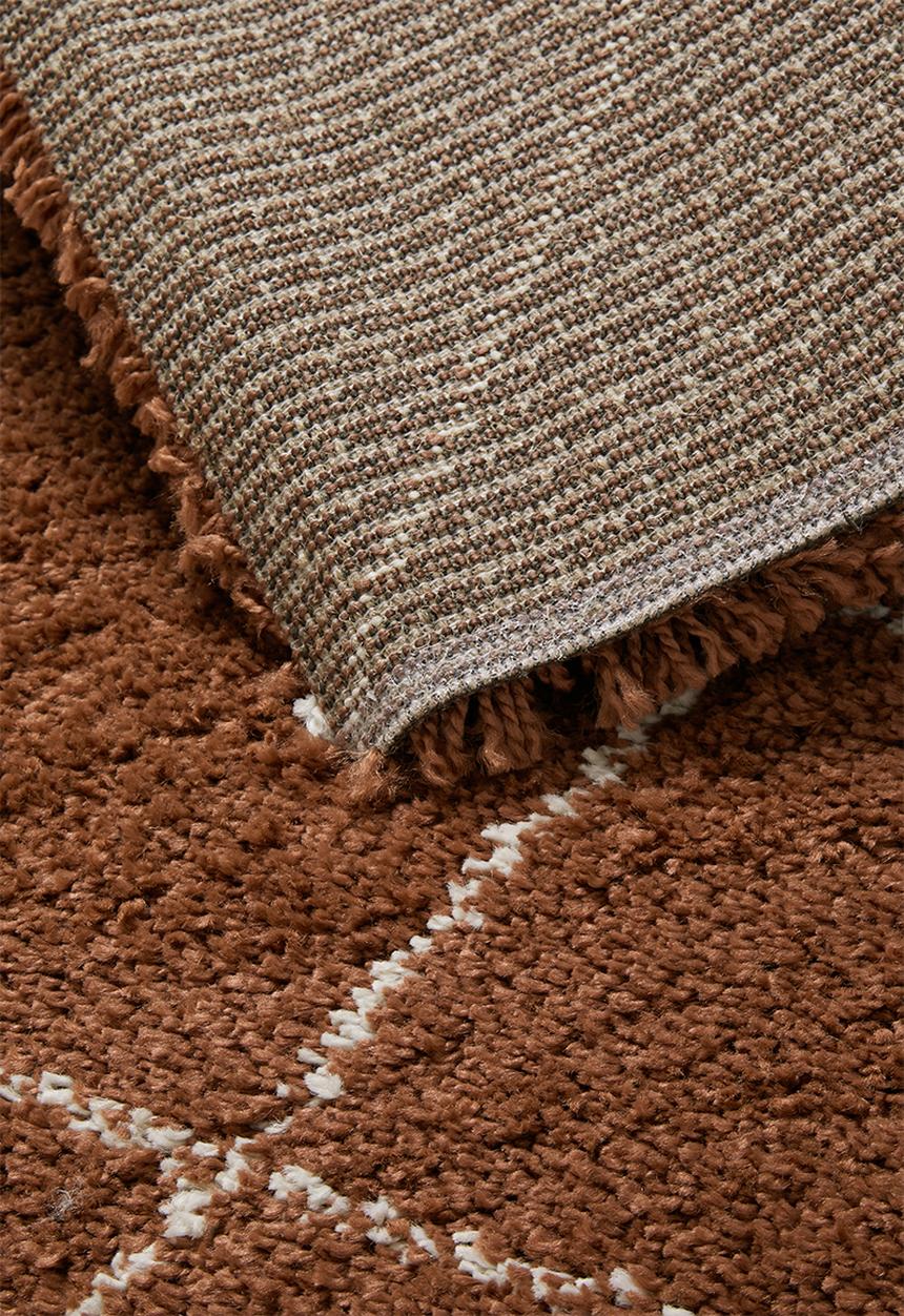 Fotakis - Royal nomadic shaggy rug - brick beige