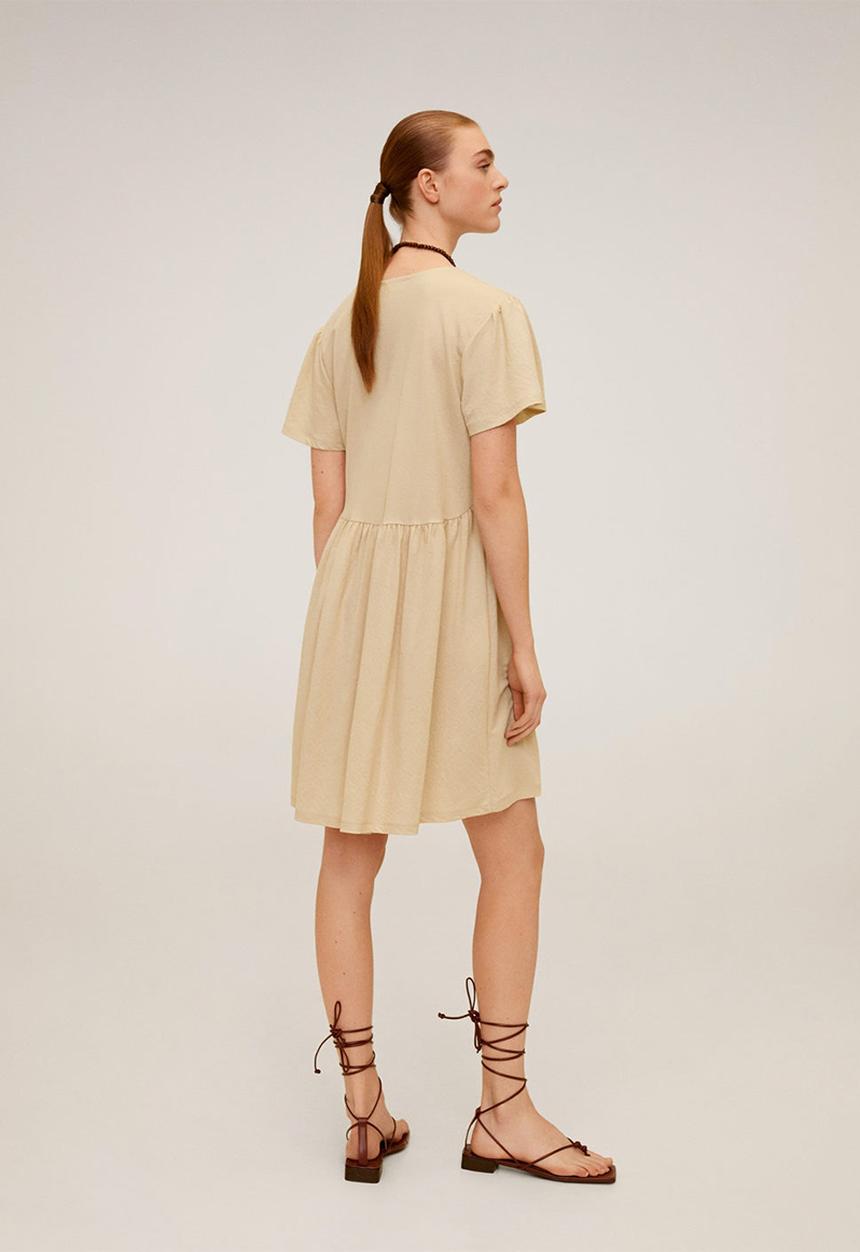 MANGO - Dress thalia - beige