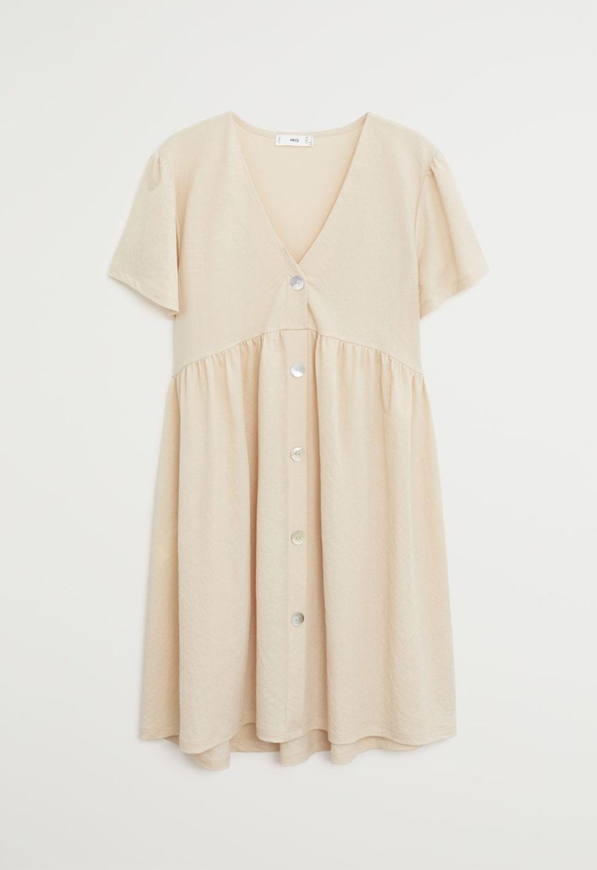 MANGO - Dress thalia - beige