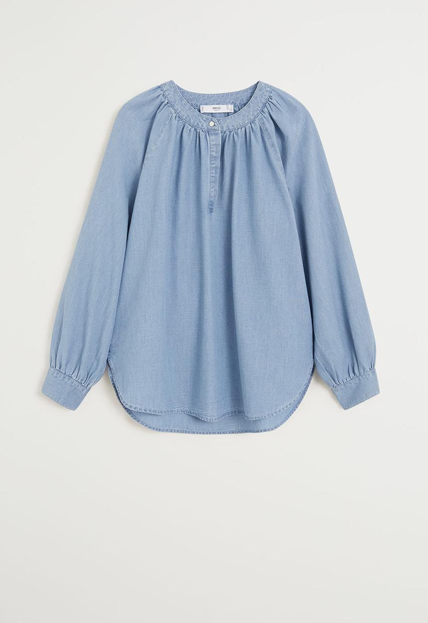 MANGO - Shirt newdenim - blue