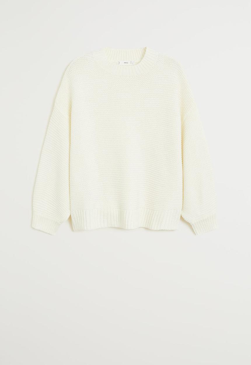 MANGO - Purl knit sweater - neutral