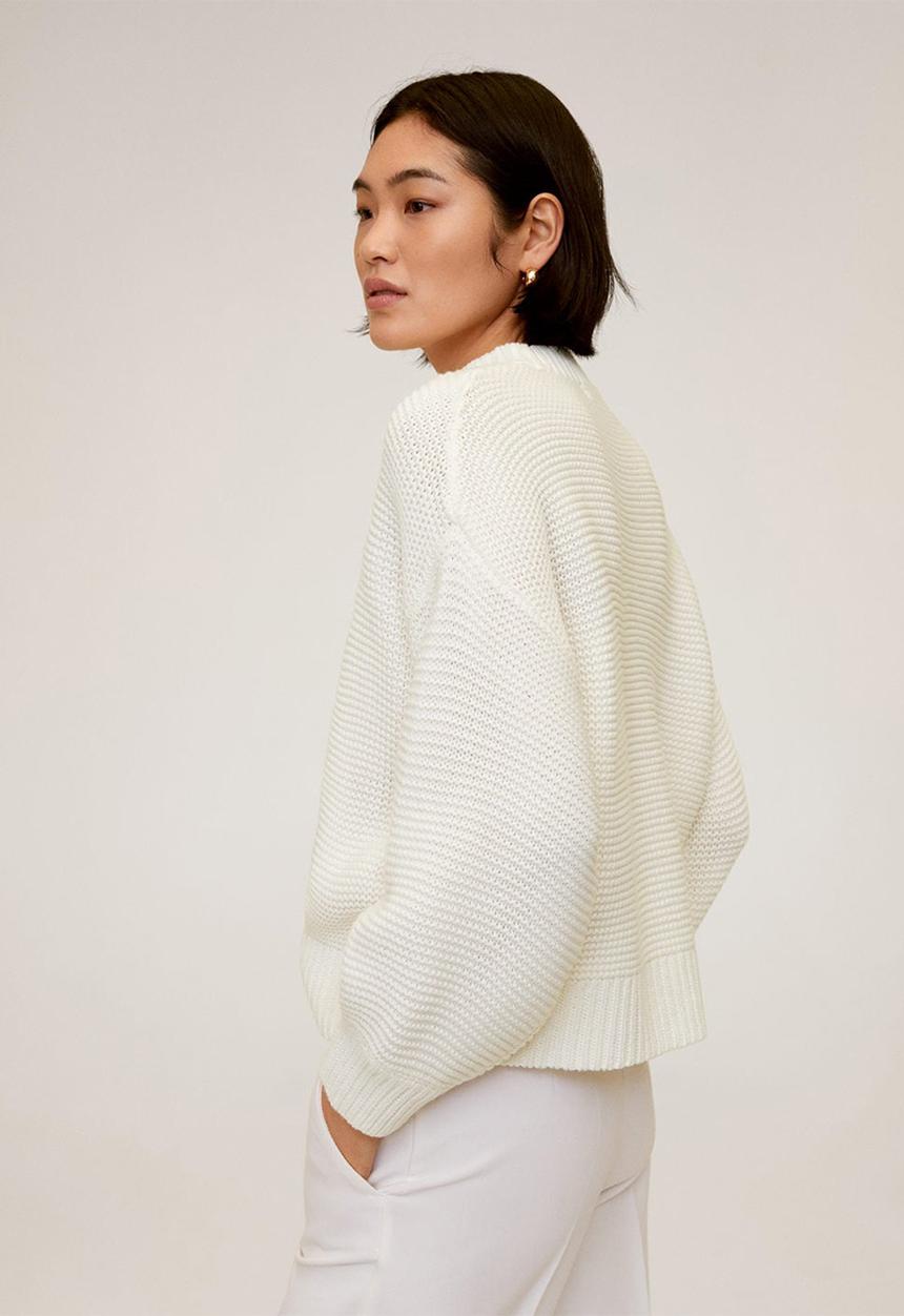 MANGO - Purl knit sweater - neutral