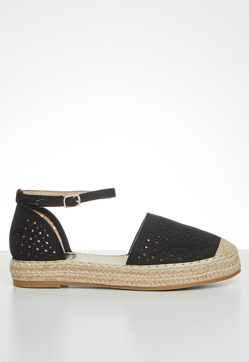 Footwork - Oaklynn espadrille - black