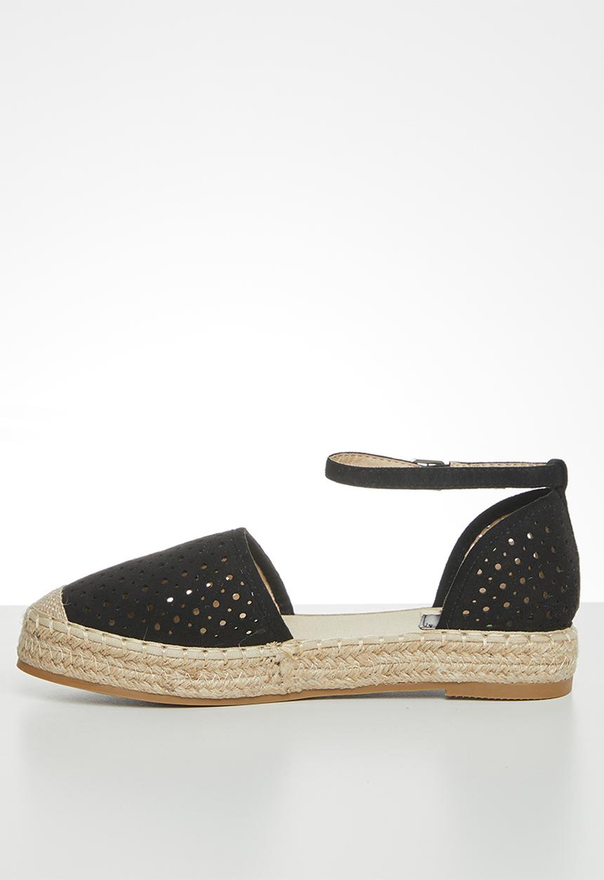 Footwork - Oaklynn espadrille - black