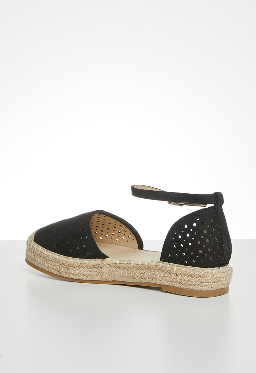 Footwork - Oaklynn espadrille - black