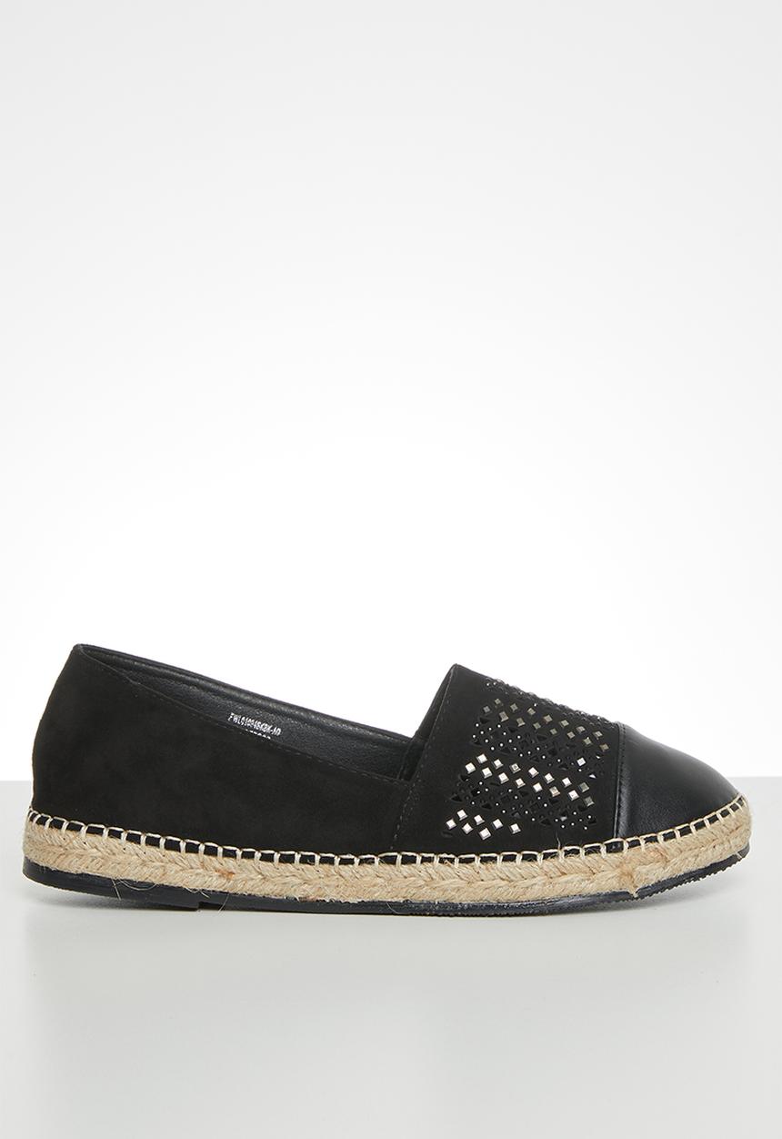 Footwork - Mika espadrille - black