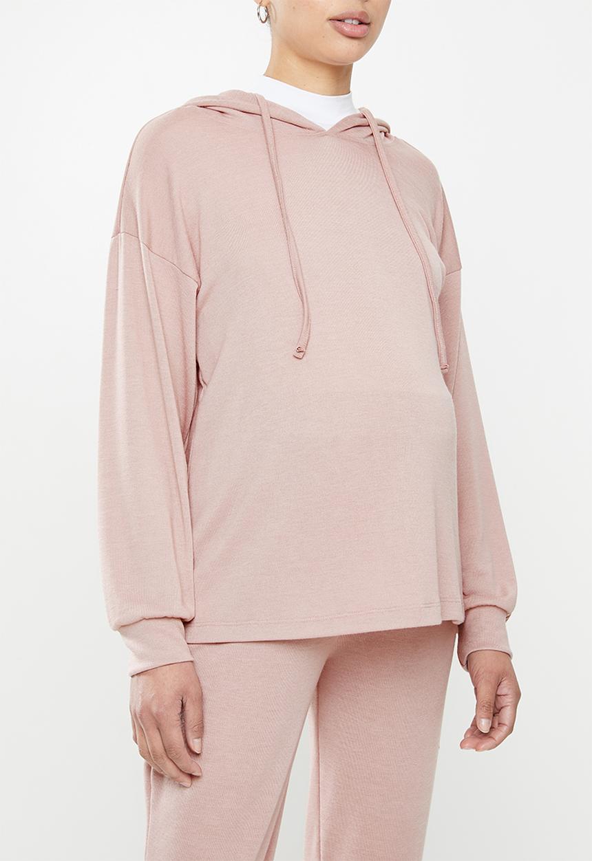 Superbalist - Maternity Ribbed hoodie - pink