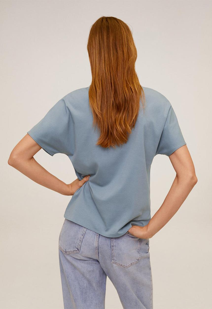 MANGO - Tshirt Veri - blue