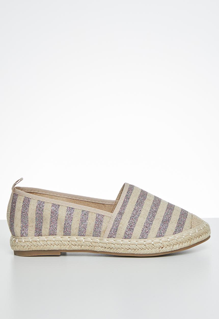 Butterfly Feet - Palm espadrille - purple & neutral