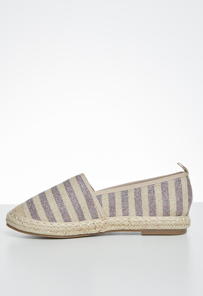 Butterfly Feet - Palm espadrille - purple & neutral